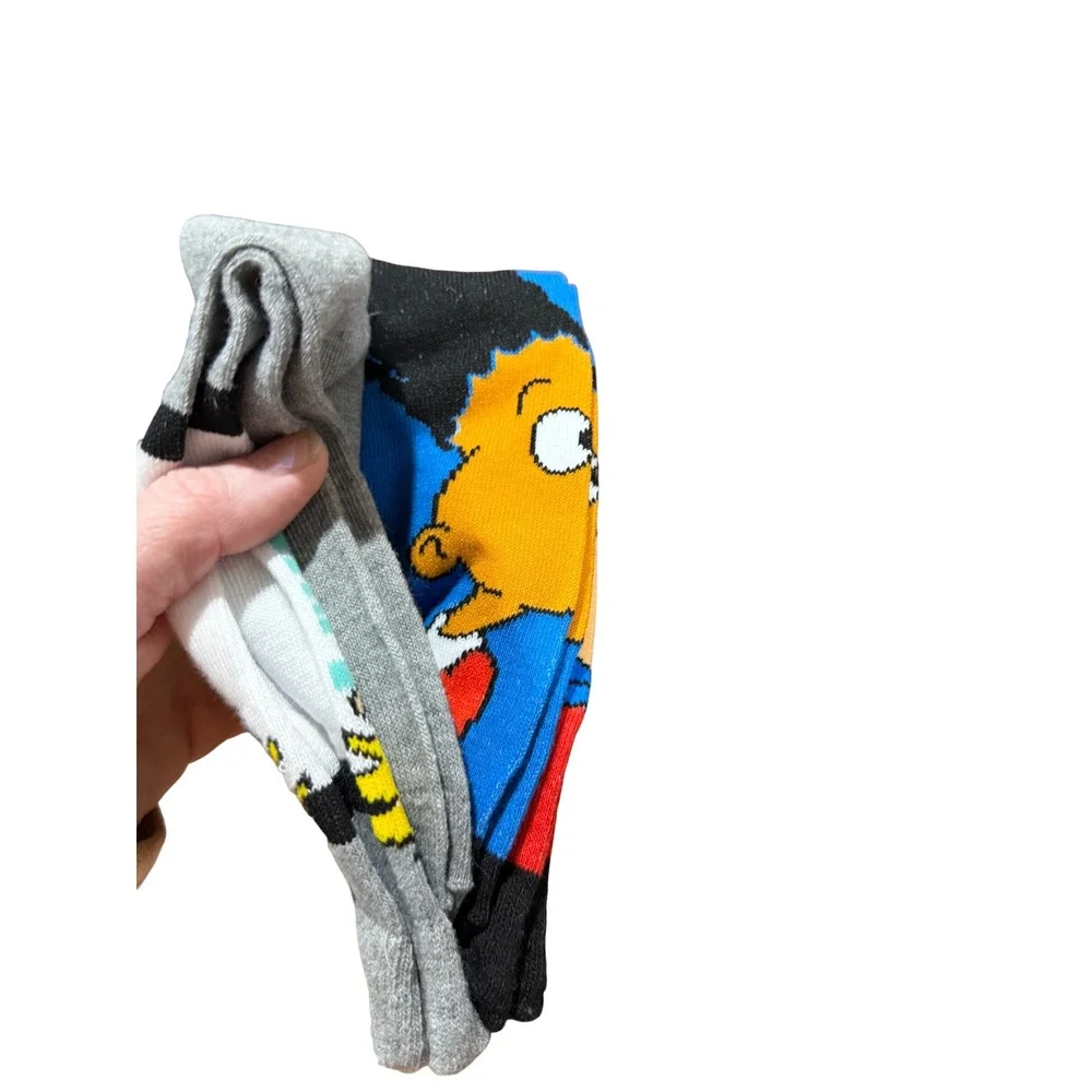 Nickelodeon Hey Arnold Mens Crew Socks 2 Pair‎ Pack Arnold Gerald 6-12 41F50023V